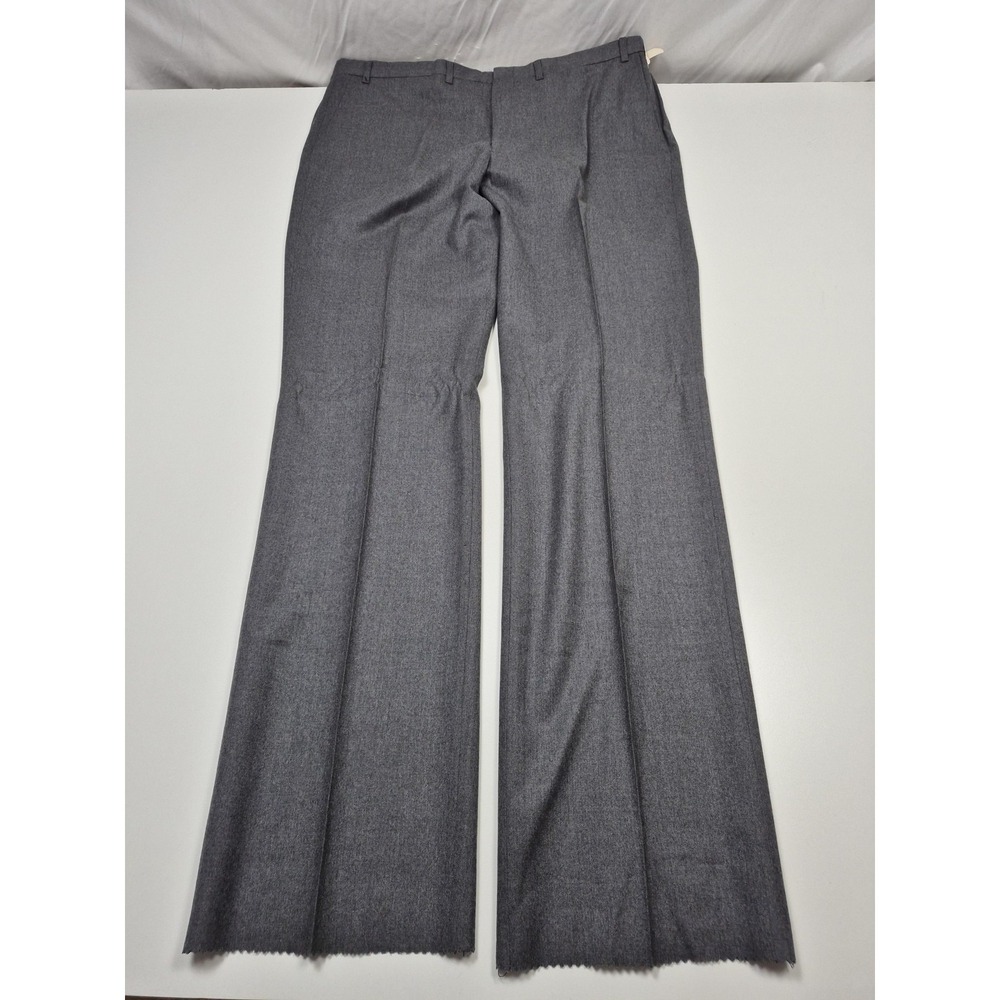 VTG Jaymar Dress Pants Mens 42x36 Gray Wool Flat Front Flannel Unhemmed NWT